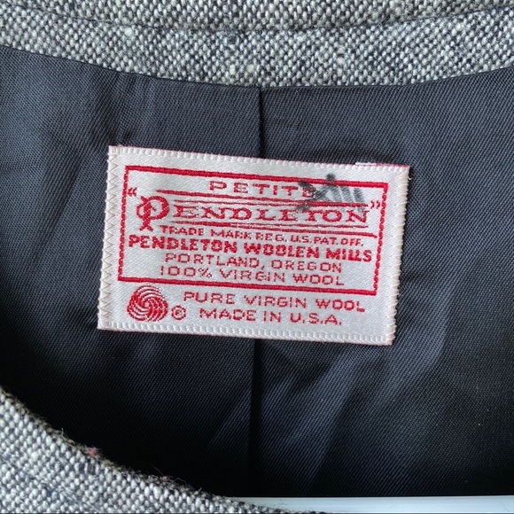 Pendleton Wool Gray Skirt and Blazer set - Picture 4 of 11